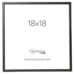 Рамка за снимки Focus Rock Black 18x18 см., дървена, черна