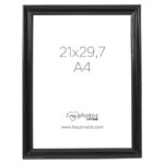 Рамка за снимки Focus Verona Black 21x29,7 см., пластмасова, черна