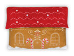 Възглавница с рамка за снимка Gingerbread house