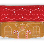 Възглавница с рамка за снимка Gingerbread house