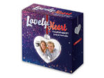Декоративна коледна топка сърце Lovely Heart с място за снимка 8х10 см, прозрачна - Image 2